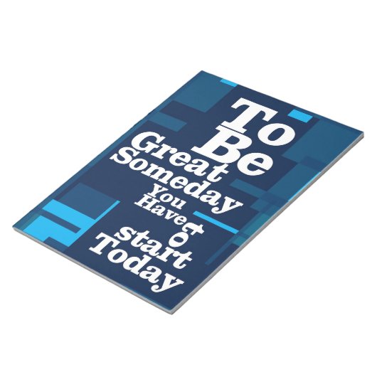 Succes citaat om ooit groot te zijn notitieblok (Schuin)