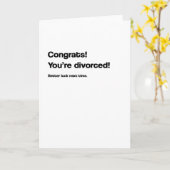 Succes de volgende keer scheiden Kaart (Gele Bloem)