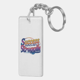 "Succes door strijd" Sleutelhanger