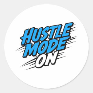 Succes en ambitie van ondernemers ronde sticker