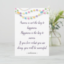 Succes en geluk aangepaste Motivatie quotes