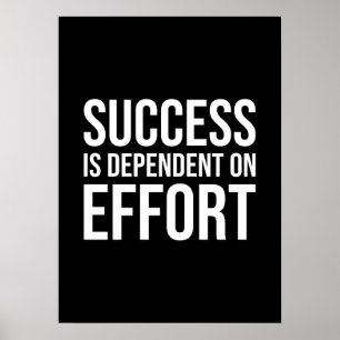 Succes en Gym Motivatie Poster