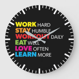 Succes en Motivatie Gym Grote klok