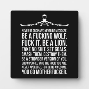 Succes en Motivatie gym Plaque Fotoplaat