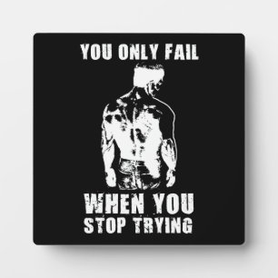 Succes en Motivatie gym Plaque Fotoplaat