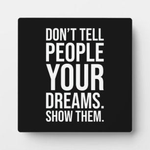 Succes en Motivatie gym Plaque Fotoplaat