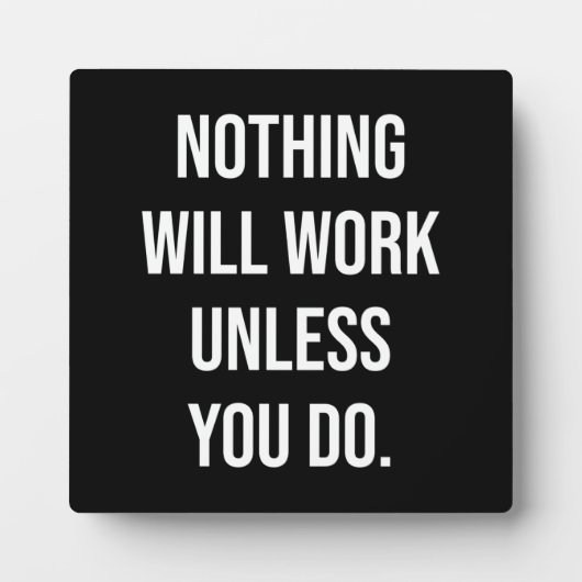 Succes en Motivatie gym Plaque Fotoplaat (Voorkant)