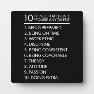 Succes en Motivatie gym Plaque Fotoplaat