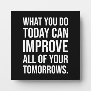 Succes en Motivatie gym Plaque Fotoplaat