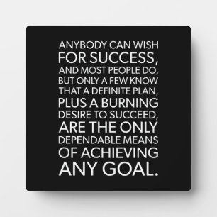 Succes en Motivatie gym Plaque Fotoplaat