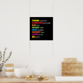 Succes en Motivatie gym Poster (Keuken)