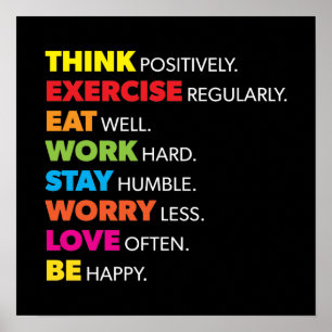 Succes en Motivatie gym Poster