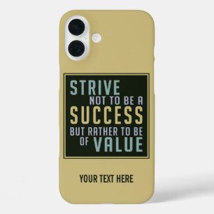 Succes en waarde Aangepaste Motivatie hoesjes