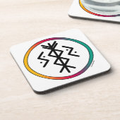 Succès et prospérité Bindrune Dessous de verre en (Côté gauche)