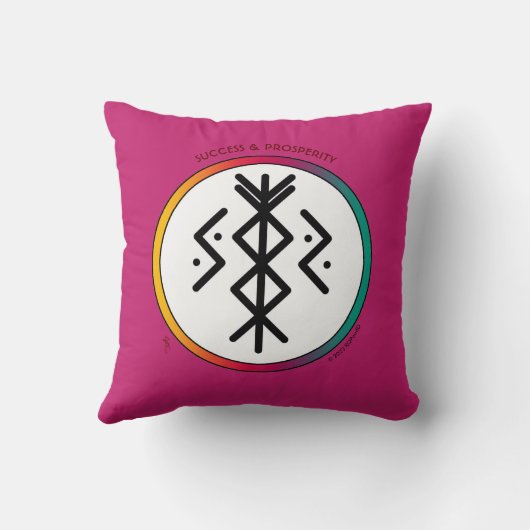 Succès et prospérité Coussin Bindrune (Verso)