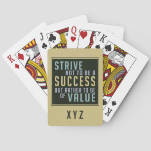 Succès et valeur Motivation des cartes à jouer