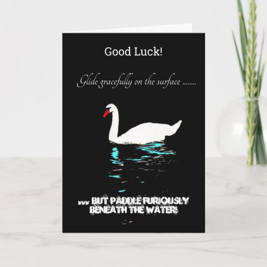 Succes Glide Graceful Swan Kaart (Voorkant)