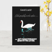 Succes Glide Graceful Swan Kaart (Gele Bloem)