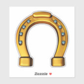 Succes golden hoefijzer vinyl sticker (Vel)