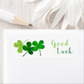 Succes Groene Shamrocks Etiket (Insitu)