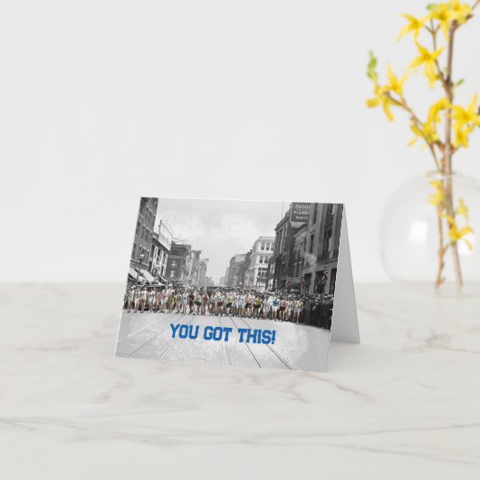 Succes hardloper kaart (Gele Bloem)