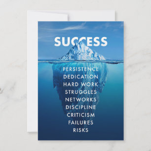 Succes Iceberg hard work Kaart
