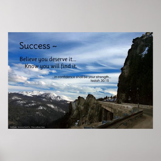 Succes...inspirerend poster (Voorkant)