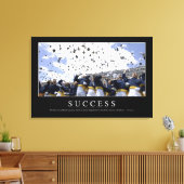 Succes: Inspirerend prijsopgave Canvas Afdruk (Insitu (Woonkamer))