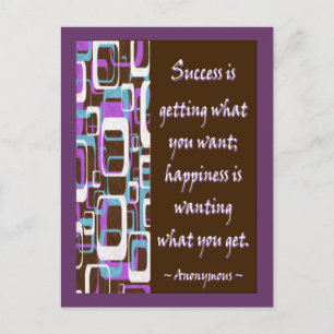 Succes is... Briefkaart