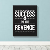 Succes is de beste prijsopgave voor inkomsten canvas afdruk (Insitu (Houten vloer))