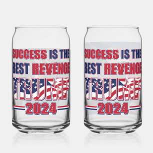 Succes is de beste wraak Trump 2024 Blikvorm Glas