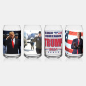 Succes is de beste wraak Trump 2024 Blikvorm Glas (Achterkant)