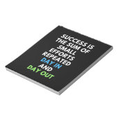 succes is de som van kleine inspanningen notitieblok (Gedraaid)