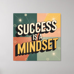 Succes Is Een Mentaliteit Canvas Afdruk