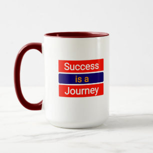 Succes is een reis – Motivatie Mok