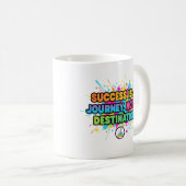 Succes is een Reis Motiverende Citaat Design Koffiemok (Voorkant rechts)