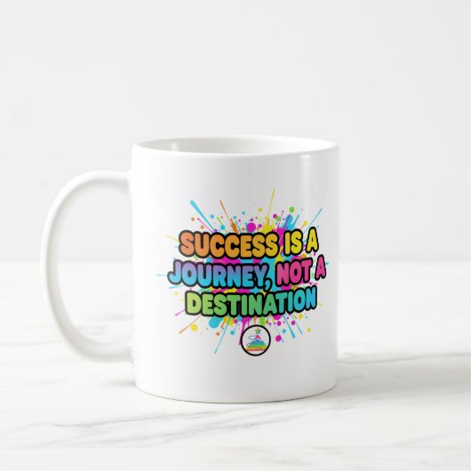 Succes is een Reis Motiverende Citaat Design Koffiemok (Links)