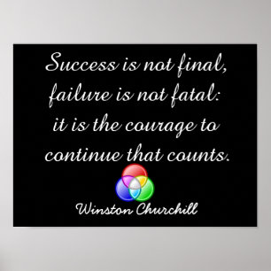 Succes is niet definitief - Poster kunst