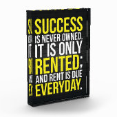 Succes is nooit eigendom fotoblokken (Links)