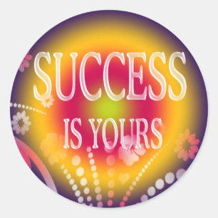SUCCES IS VAN JOU RONDE STICKER