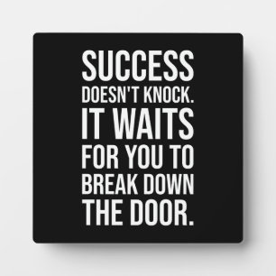 Succes klopt niet - drukte Motivatie Fotoplaat