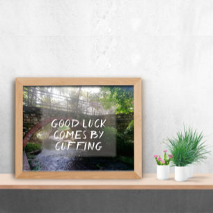 Succes komt door het poster van de notering te sno