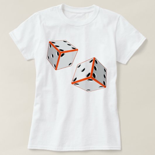 Succes met dobbelstenen t-shirt (Design voorkant)