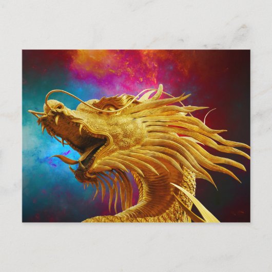 Succes met het Chinese Dragon briefkaart (Voorkant)