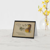 Succes met het Halloween  Wenskaart Kaart (Gele Bloem)