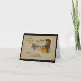 Succes met het Halloween  Wenskaart Kaart