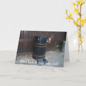 Succes met je nieuwe baan! kaart (Gele Bloem)