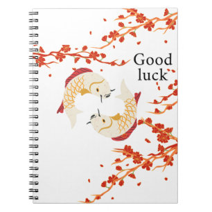 Succes met Koi Fish en Sakura Elegant Japans Notitieboek