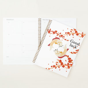 Succes met Koi Fish en Sakura   Elegant Japans Planner