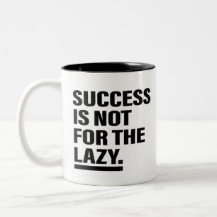 Succes Mindset Kunst Inspiratie Kunst Motivatie Ku Tweekleurige Koffiemok